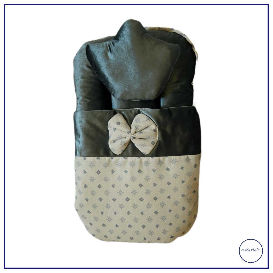 7pcs  Gadda Set In Velvet & Cotton Printed