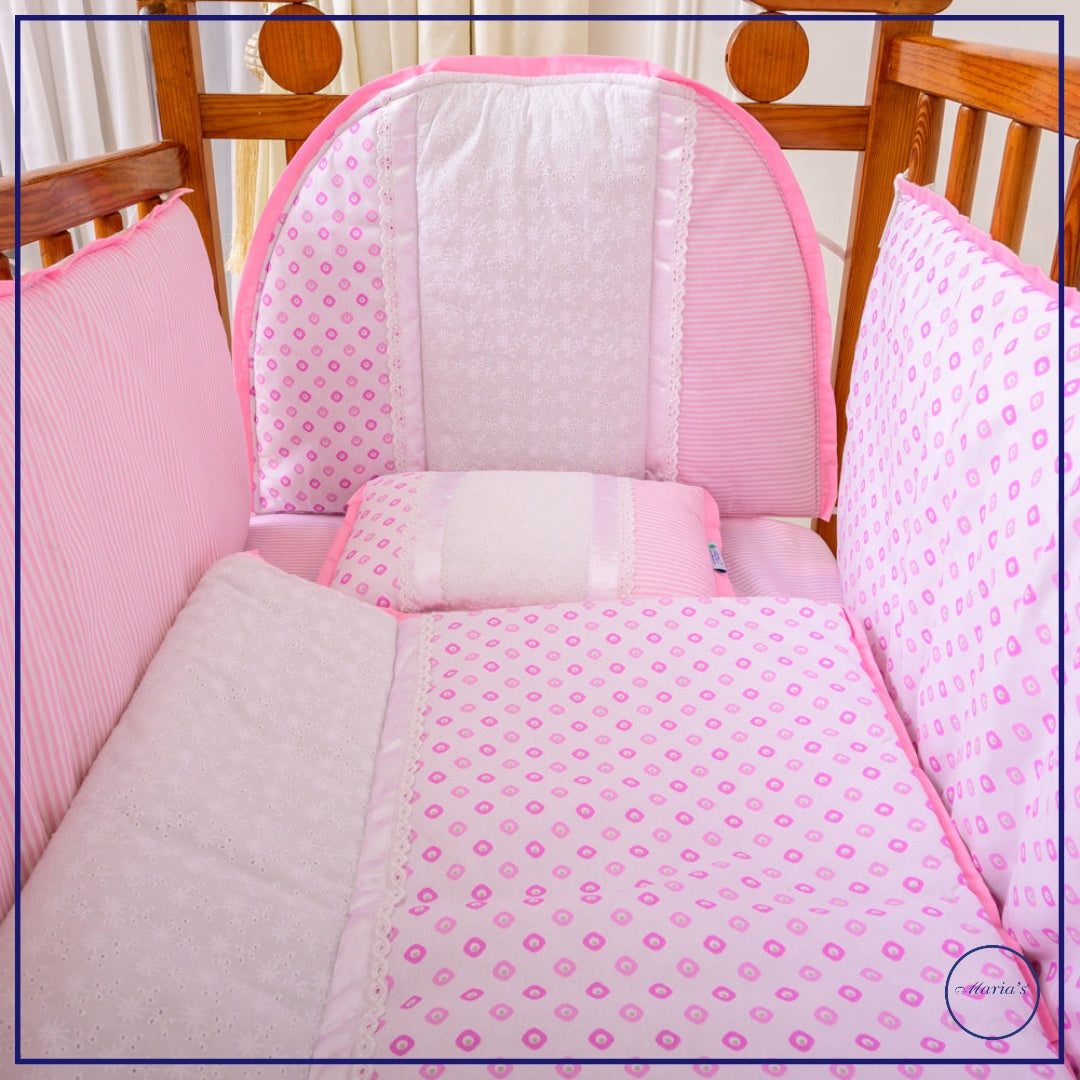 Cot Bumper Set In Chicken Material