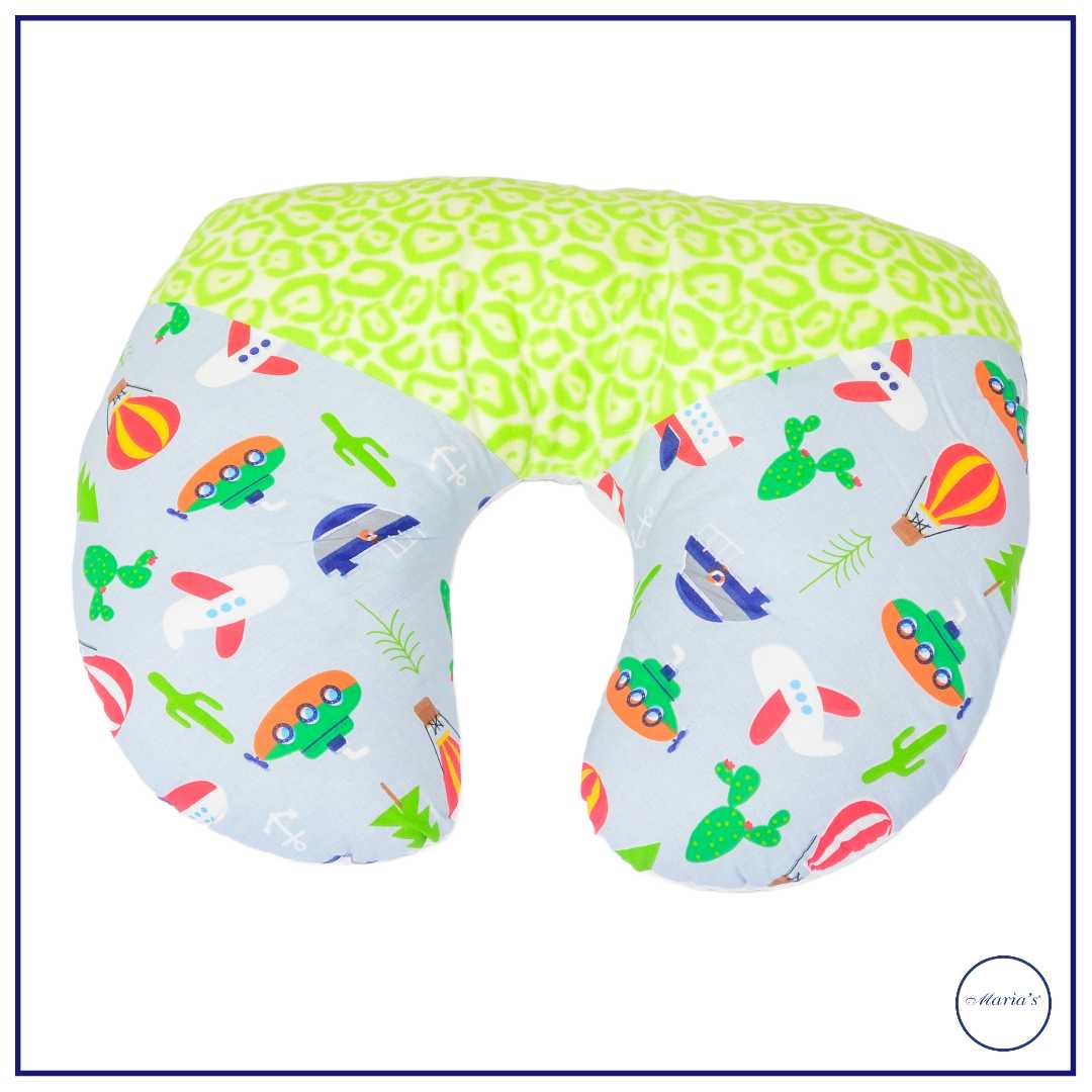Baby Nursing Pillow Large With Printed Cotton