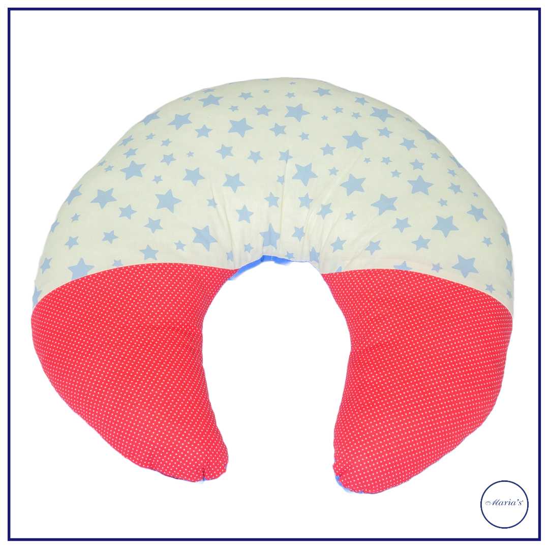 Baby Nursing Pillow Medium Size With Printed Cotton