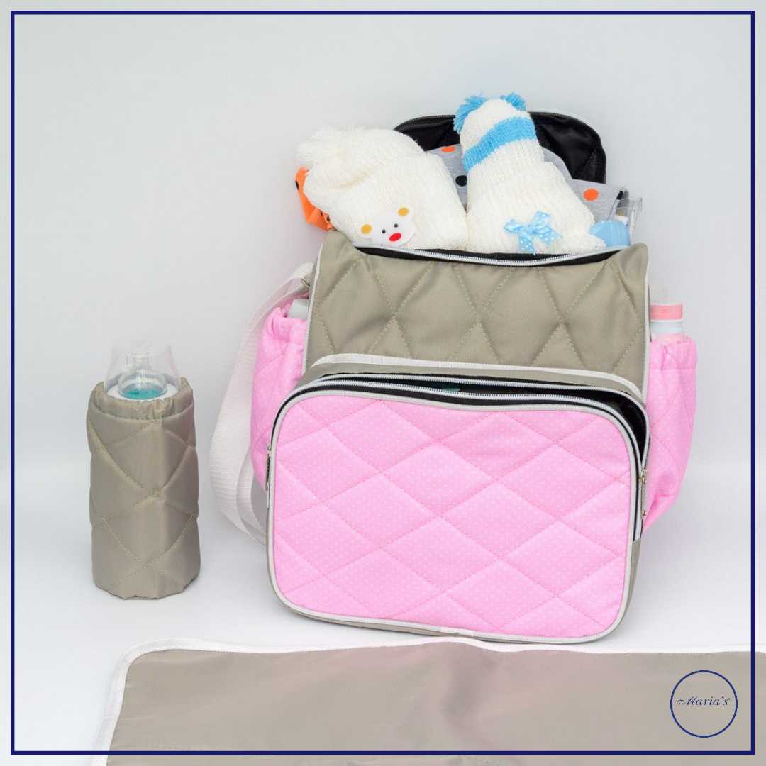 Baby Bag In Medium Size With Changing Sheet+Feeder Cover