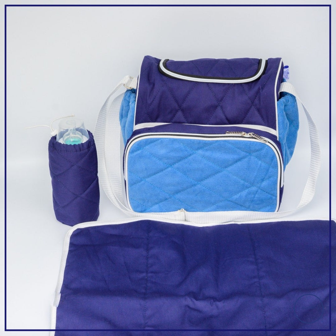 Baby Bag In Medium Size With Changing Sheet+Feeder Cover