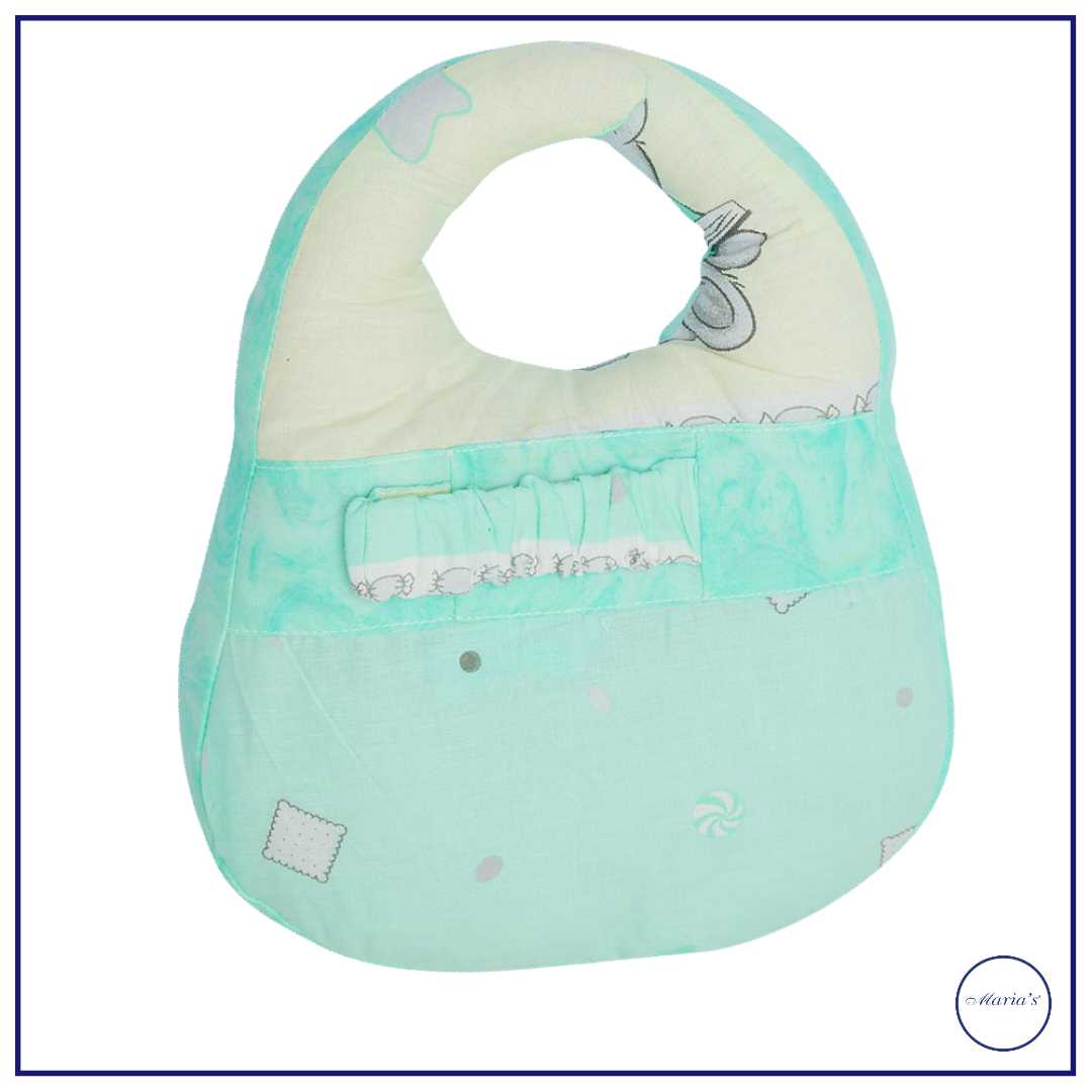 Baby bib with feeder holder