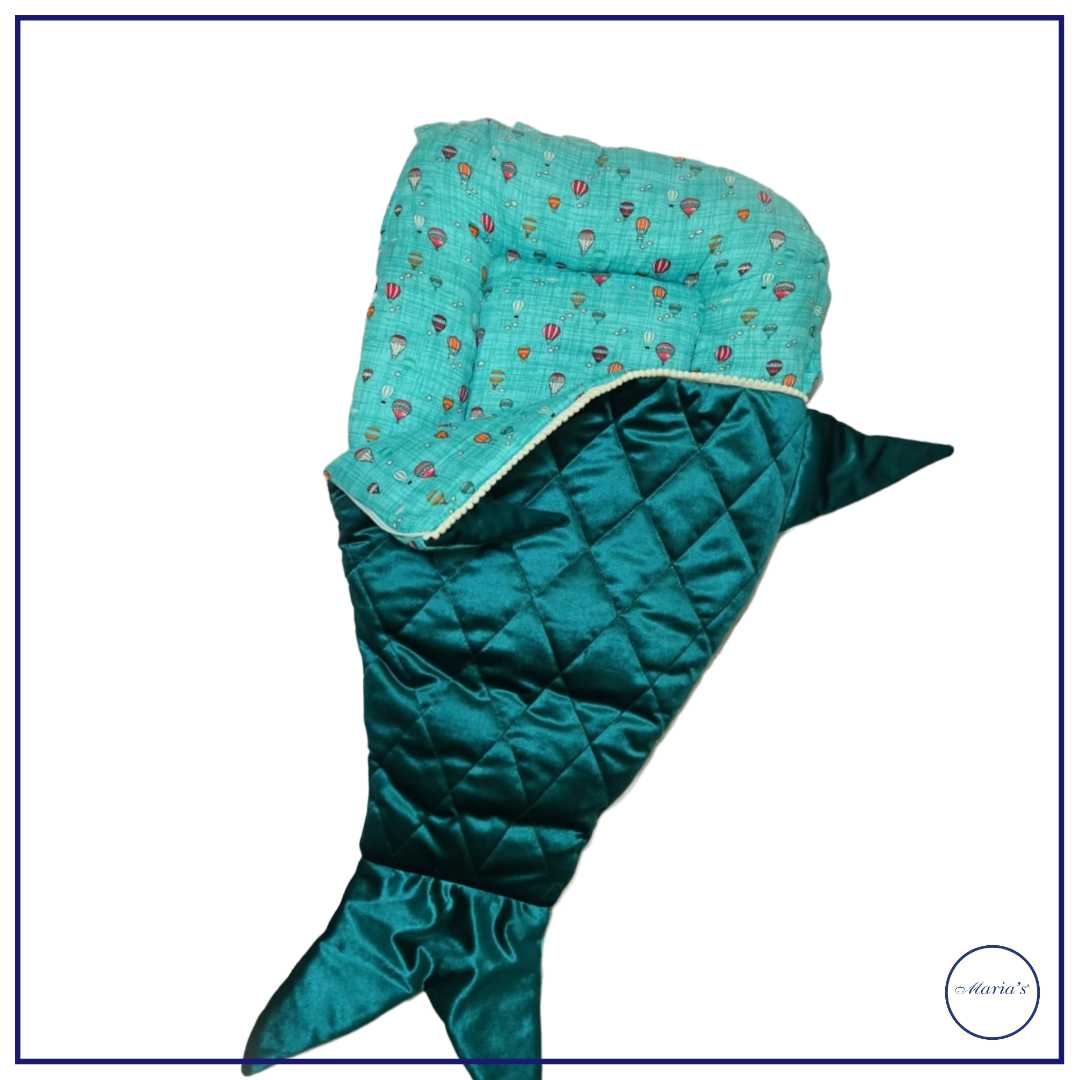 Velvet Carry Nest In Fish Design