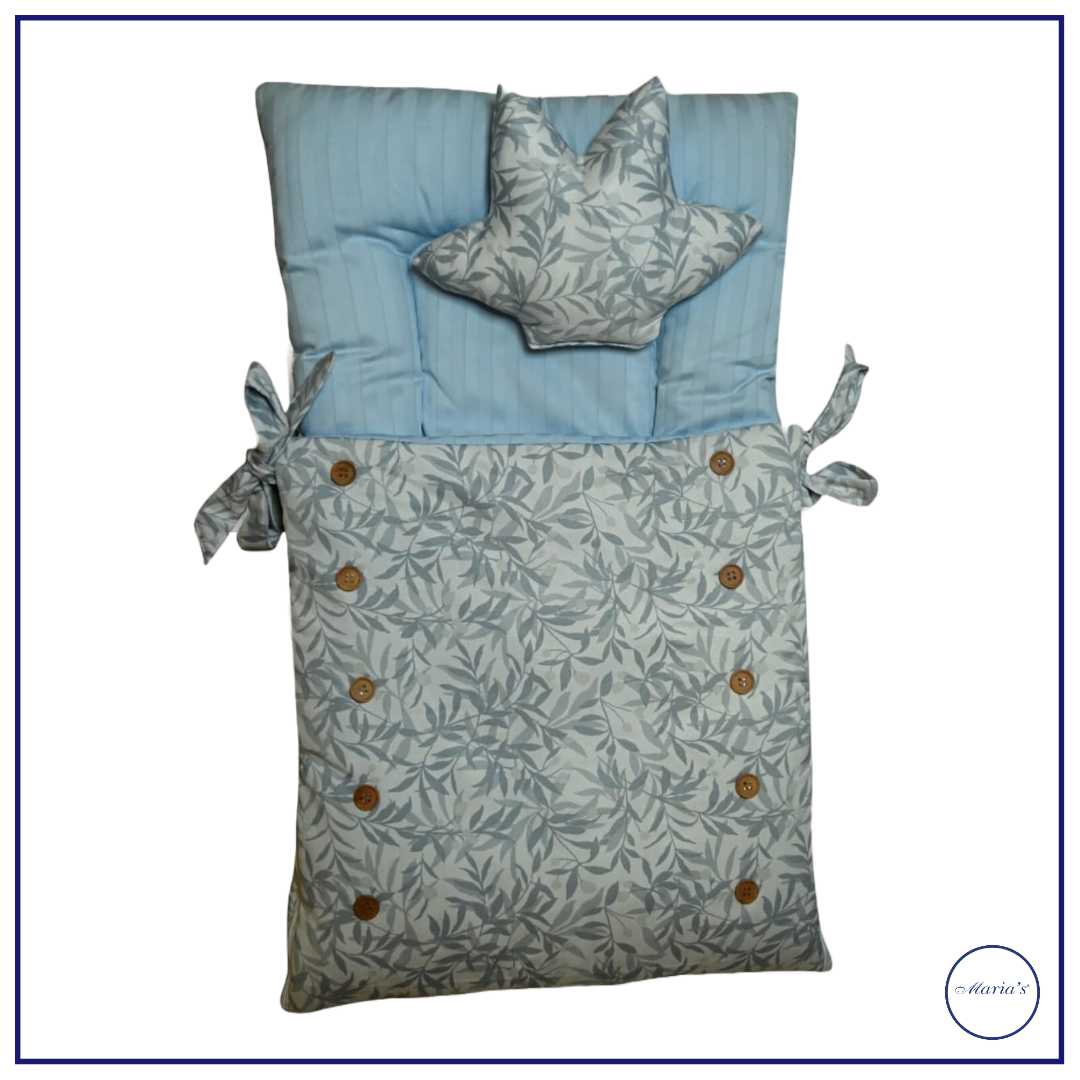 Carry Nest In Cotton Satin with Buttons & Pillow