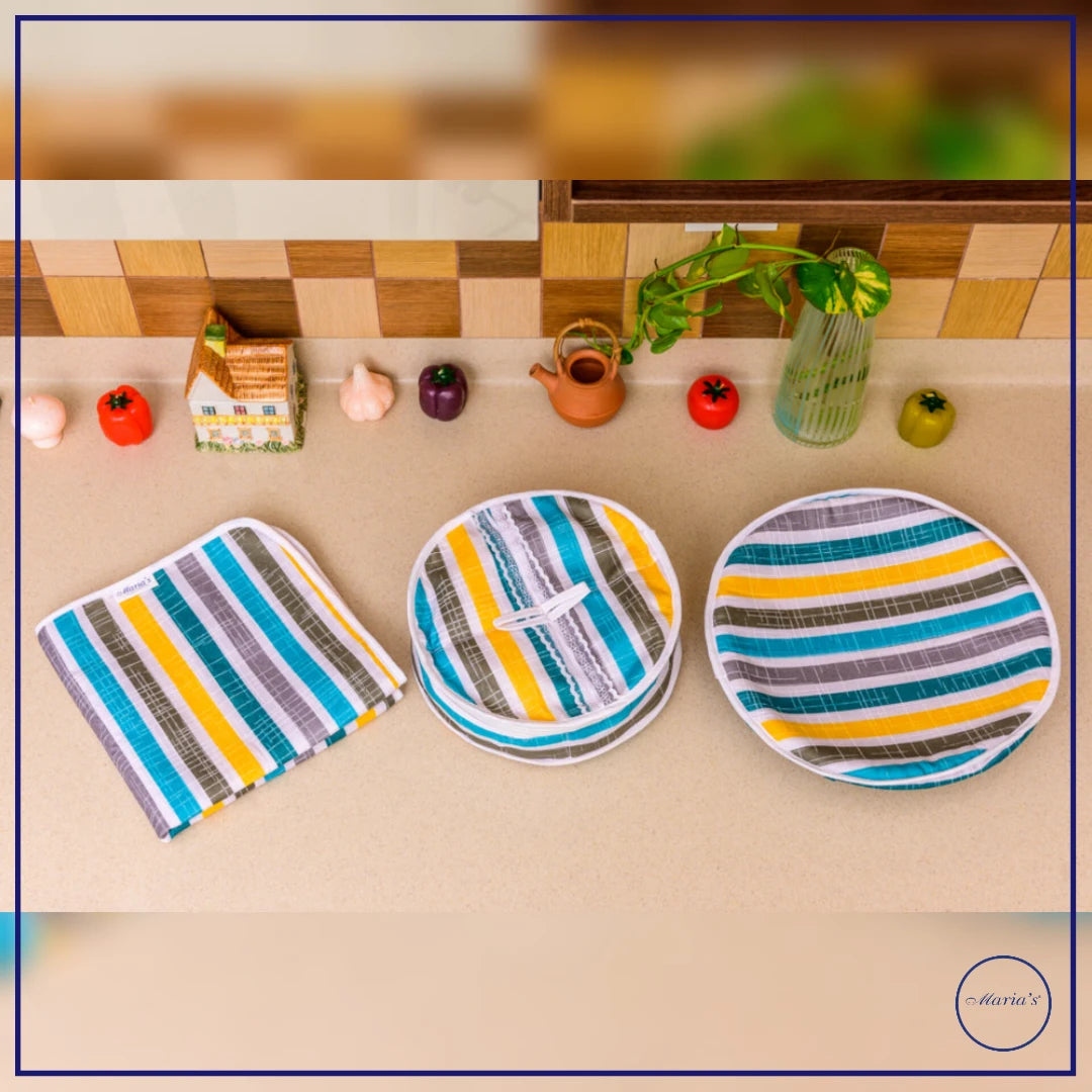 3 Piece Chaap Set in printed cotton