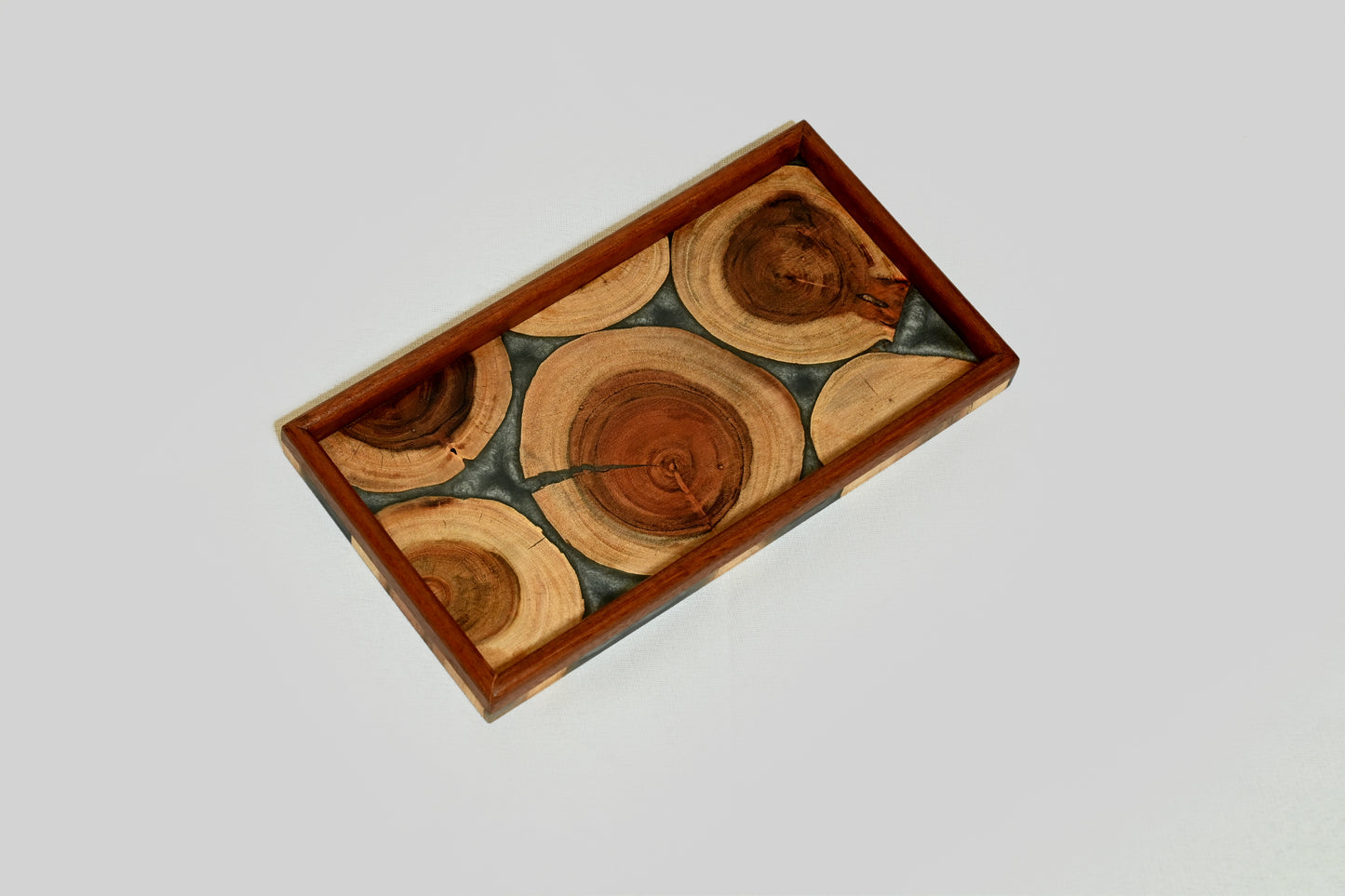 Rustic Wooden Serving Tray – Handcrafted Elegance