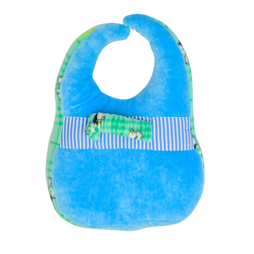 Baby Bib With feeder Holder In Velour