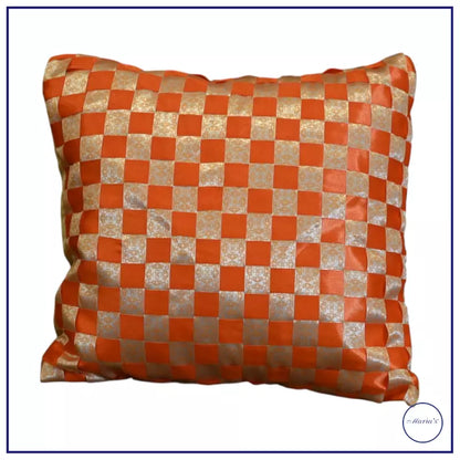 Handcrafted Silk Ribbon Cushion 2 Pcs