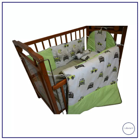 Soft multicolored baby cot bumper set for crib safety – Maria’s Pakistan