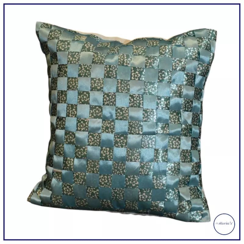 Handcrafted Silk Ribbon Cushion 2 Pcs