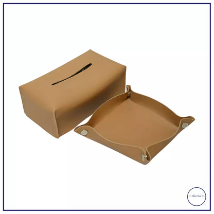 Stylish Leather Tissue Box Cover – Fits All Standard Tissues