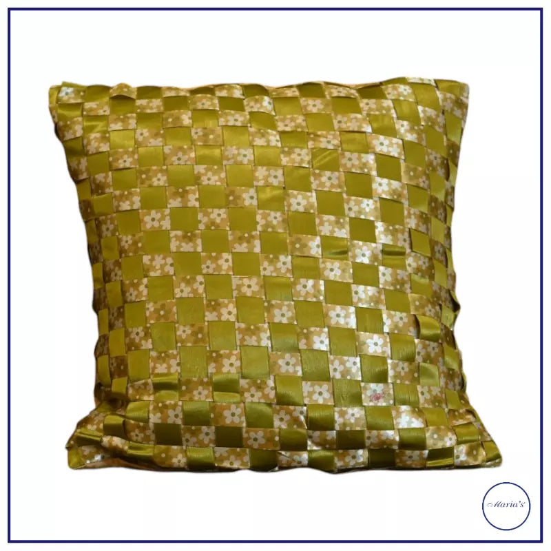 Handcrafted Silk Ribbon Cushion Set of 2 – Maria’s Pakistan