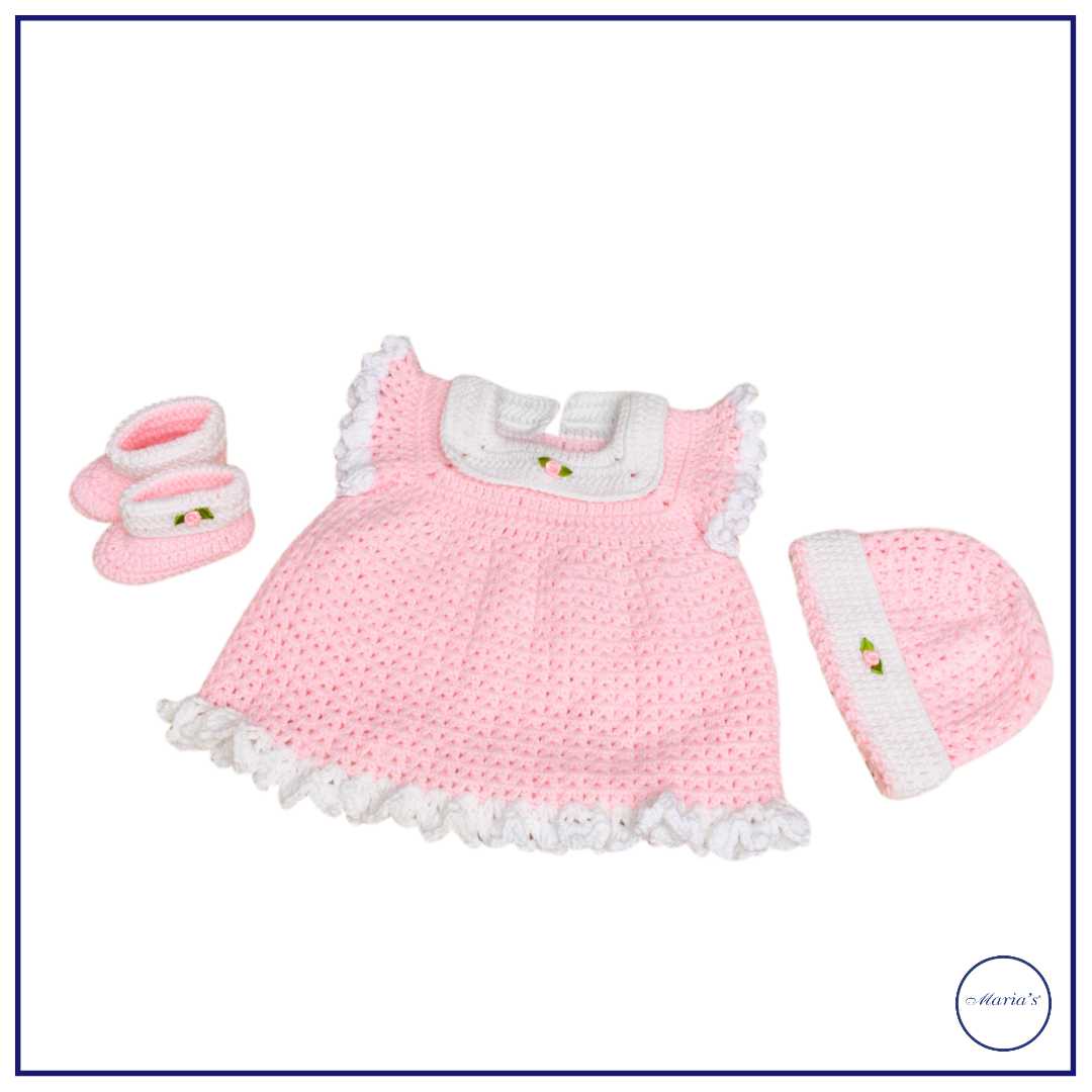 Airline Frock Shape with cap & booties