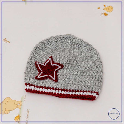 Baby Cap With Embroidered Motive