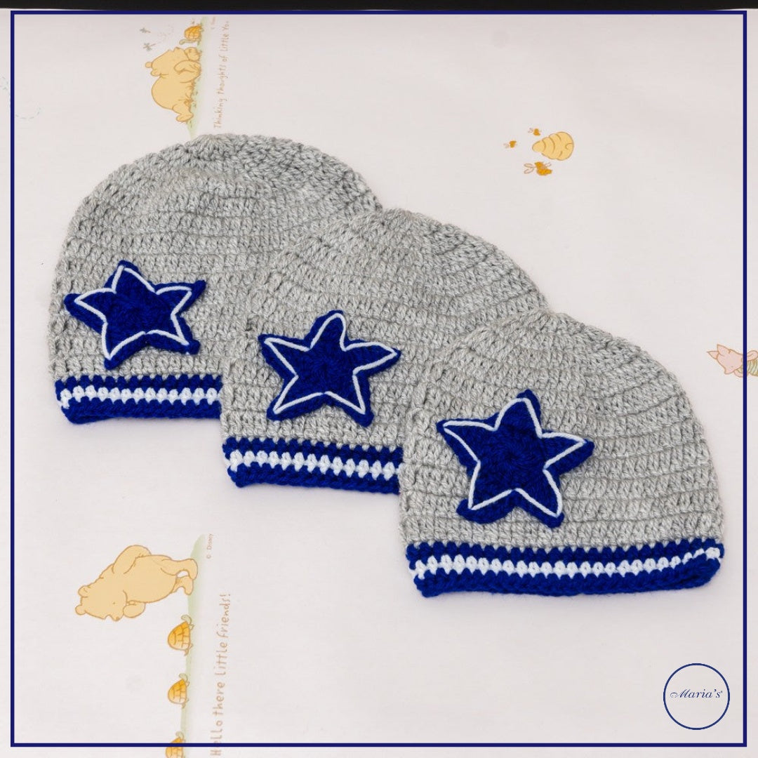 Baby Cap With Embroidered Motive