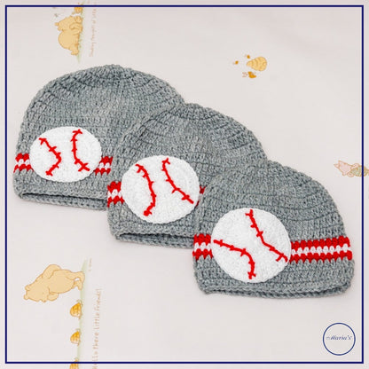 Baby Cap With Embroidered Motive