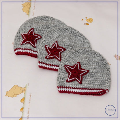 Baby Cap With Embroidered Motive