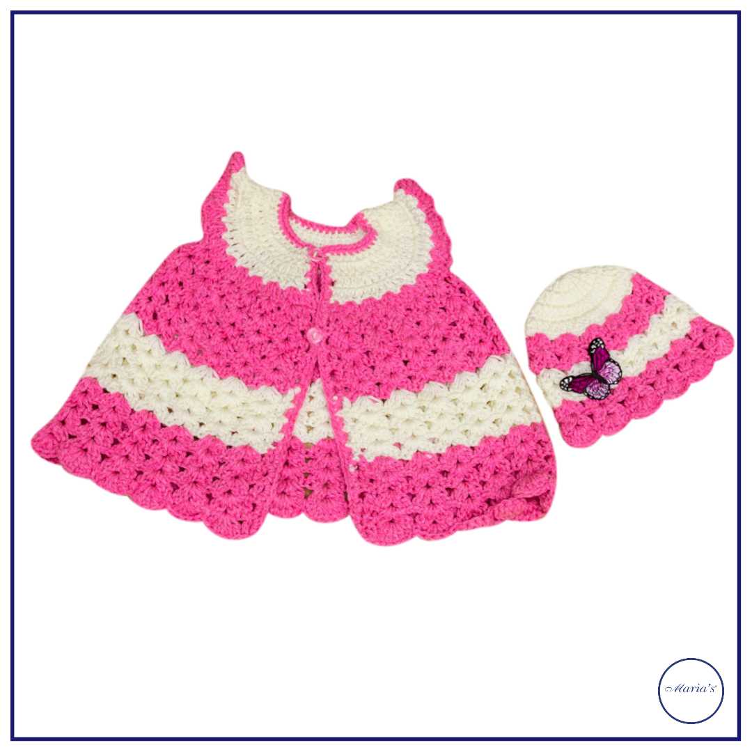 Baby Frock Style With Cap