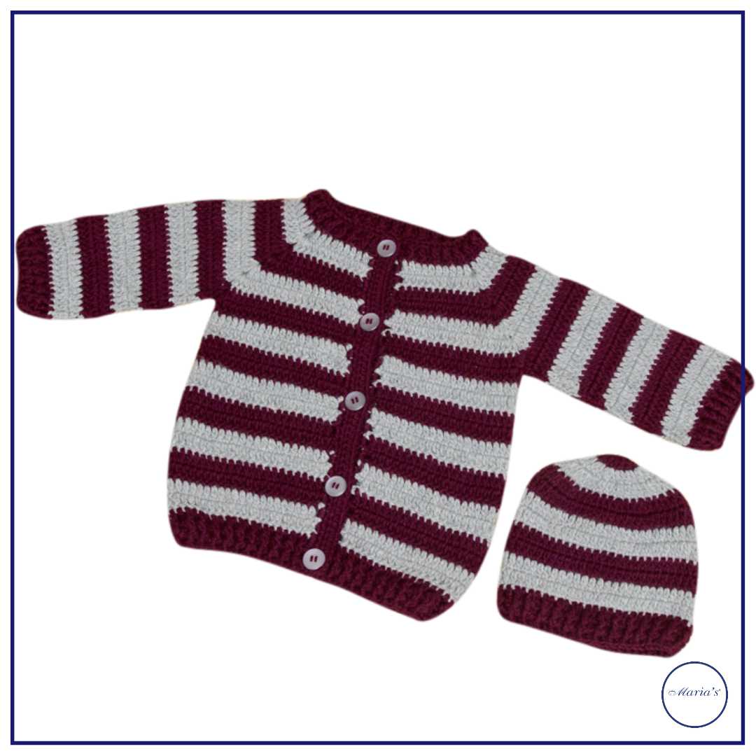 Tow combination Sweater with cap