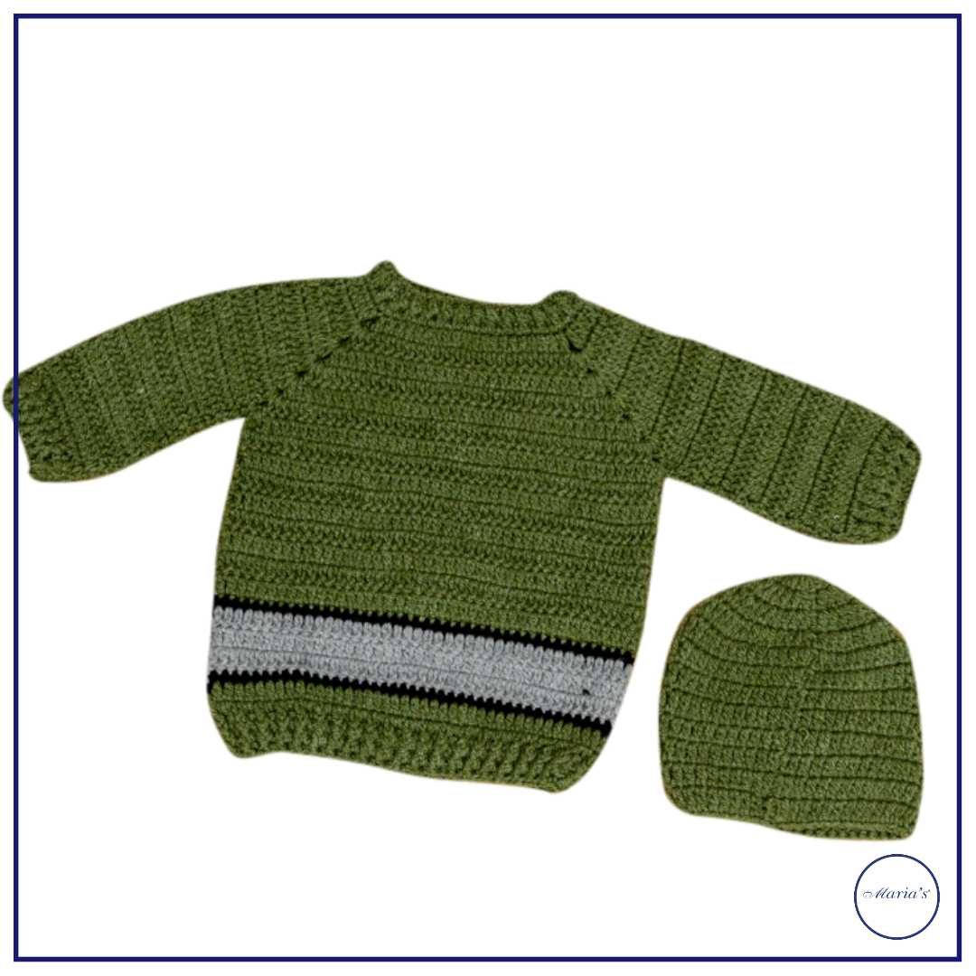 Tow combination Sweater with cap