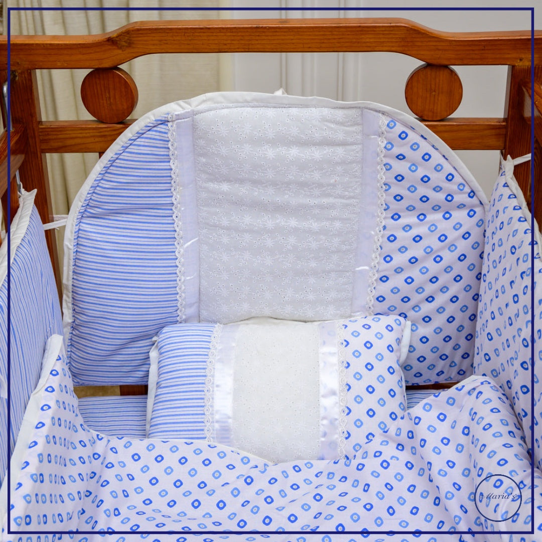 Cot Bumper Set In Chicken Material
