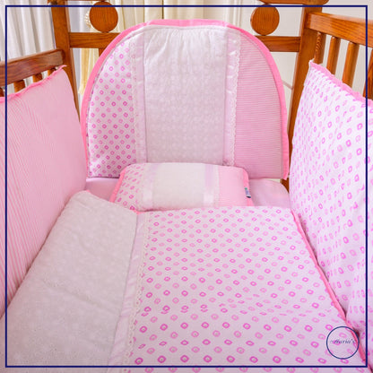 Cot Bumper Set In Chicken Material