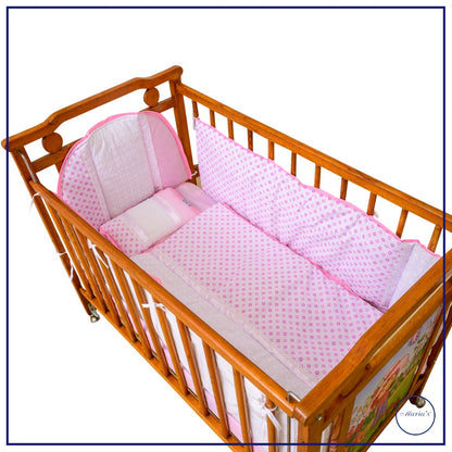 Cot Bumper Set In Chicken Material