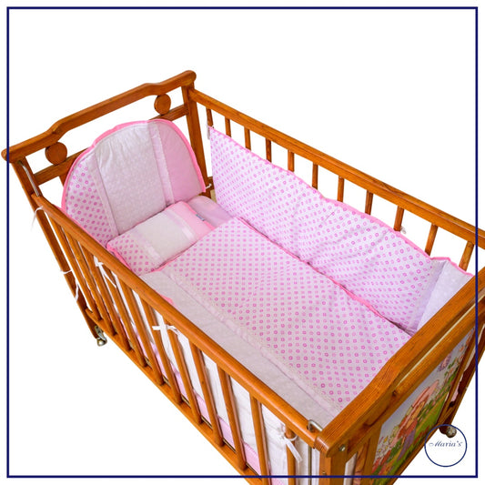 Cot Bumper Set In Chicken Material