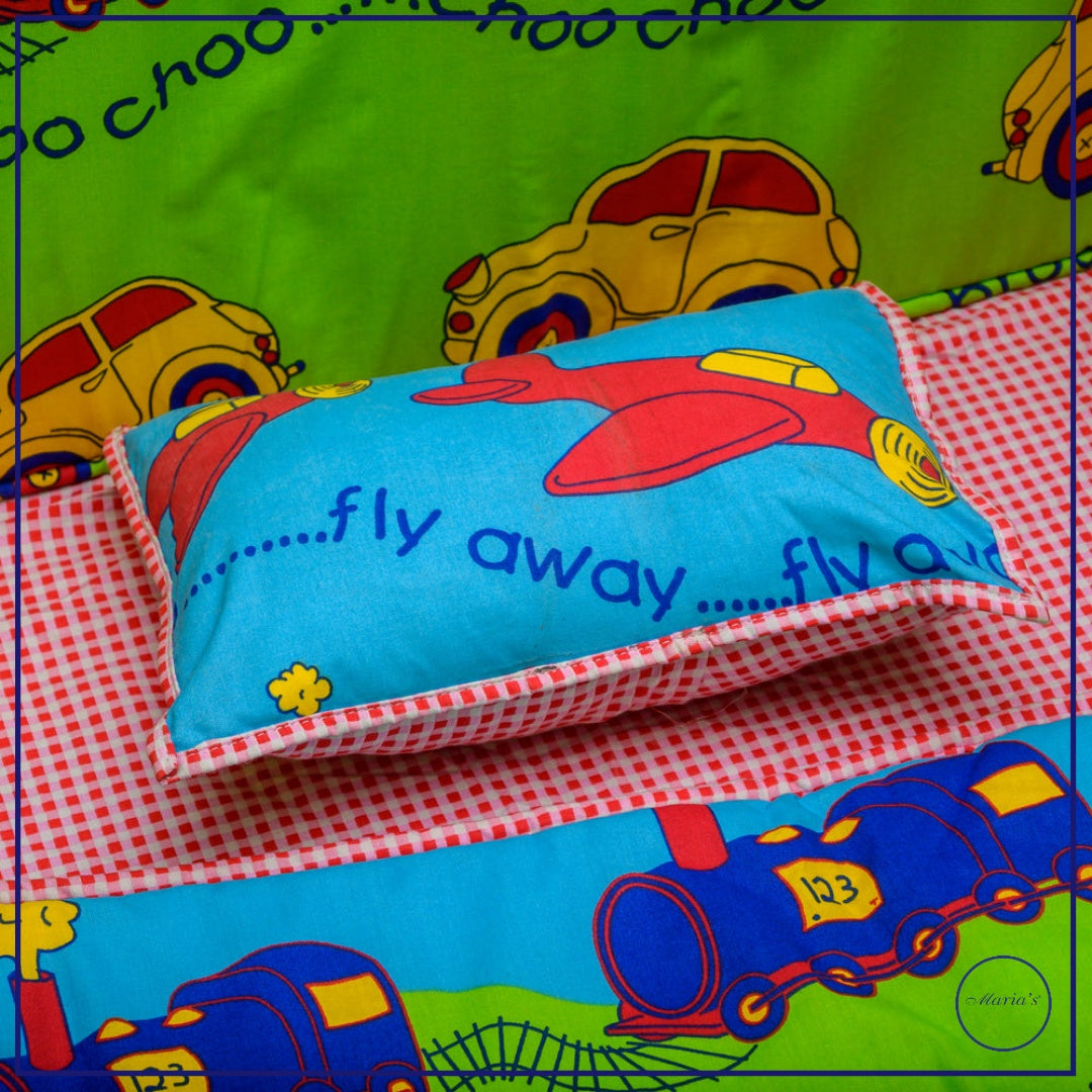 Cot Bumper Set With Cartoon Prints