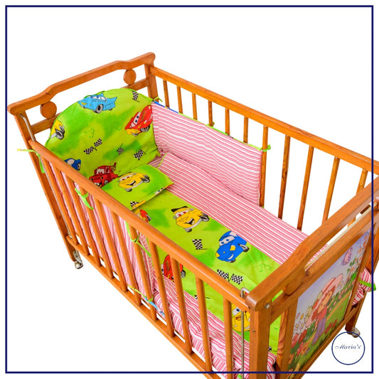 Cot With Half Bumper Set
