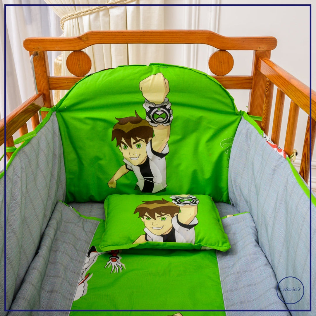 Cot With Half Bumper Set