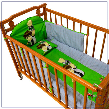 Cot With Half Bumper Set