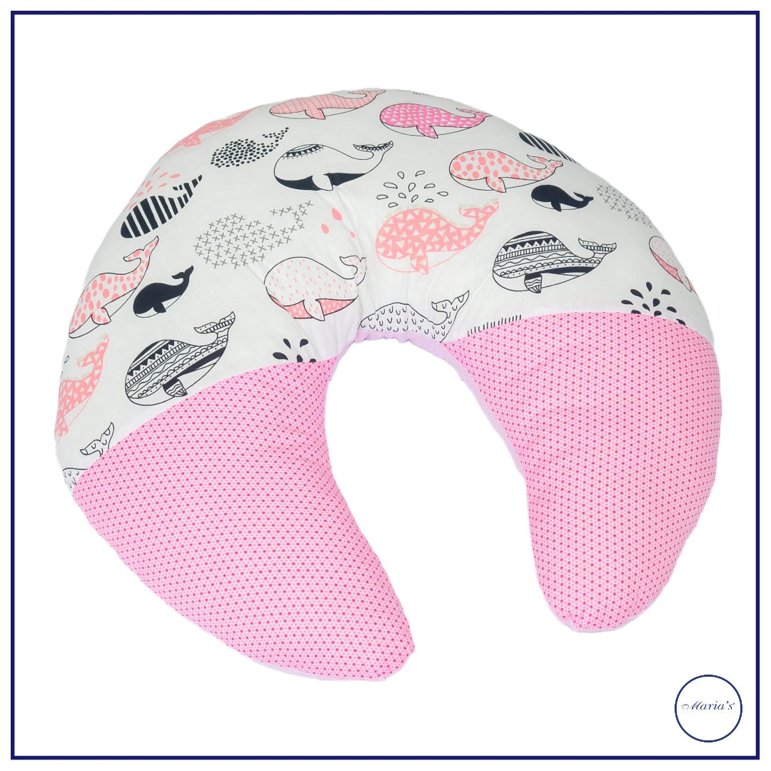 Baby Nursing Pillow Medium Size With Printed Cotton