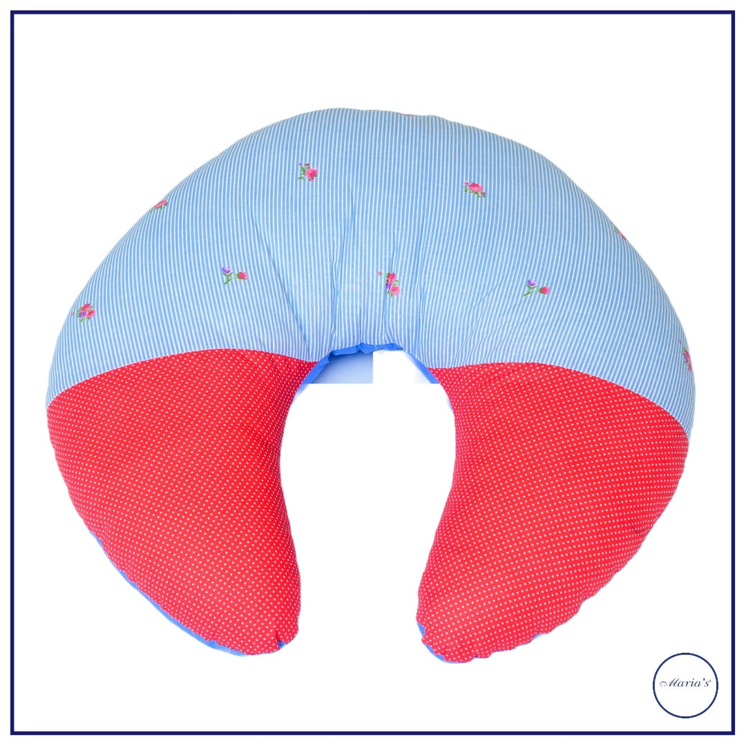 Baby Nursing Pillow Medium Size With Printed Cotton