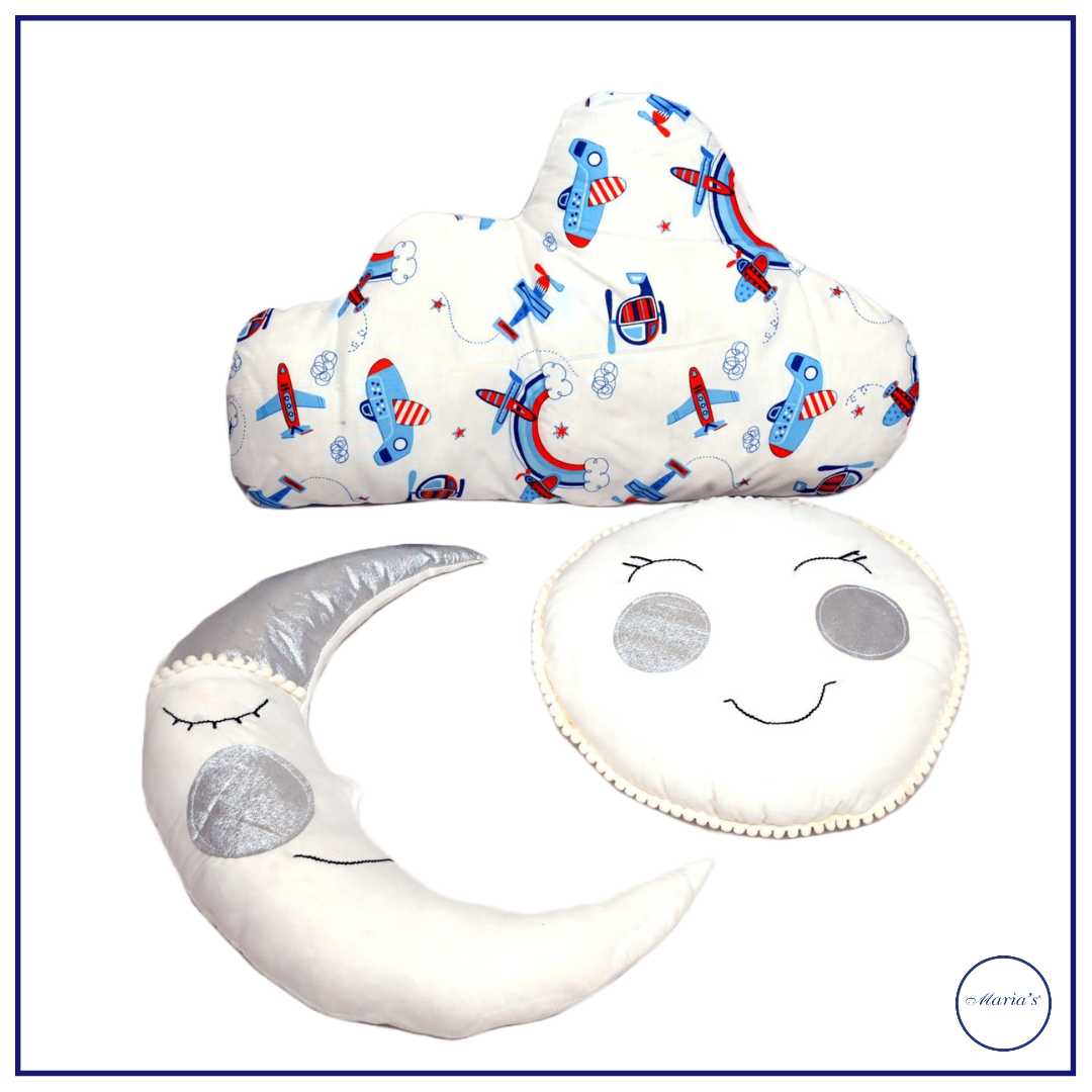 Pillow Set In Cloud & Moon