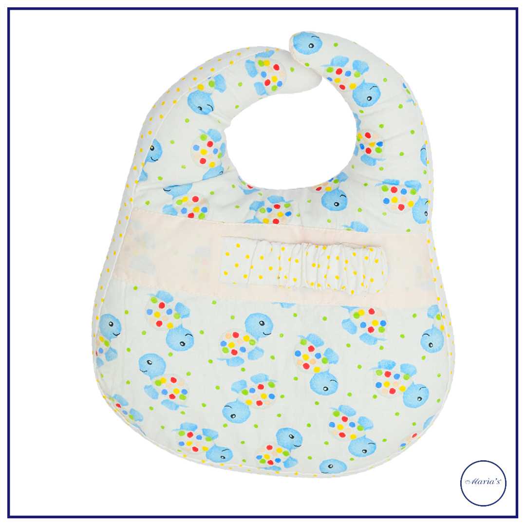 Baby bib with feeder holder