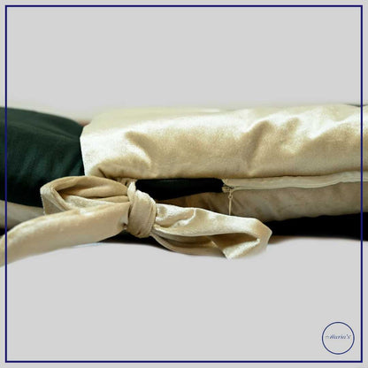 Velvet Hooded Carry Nest with Plain Cotton Satin With Teddy Bear Applique And Pillow