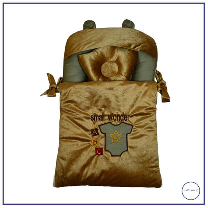 Velvet Carry Nest With Small Wonder Embroidery With Pillow