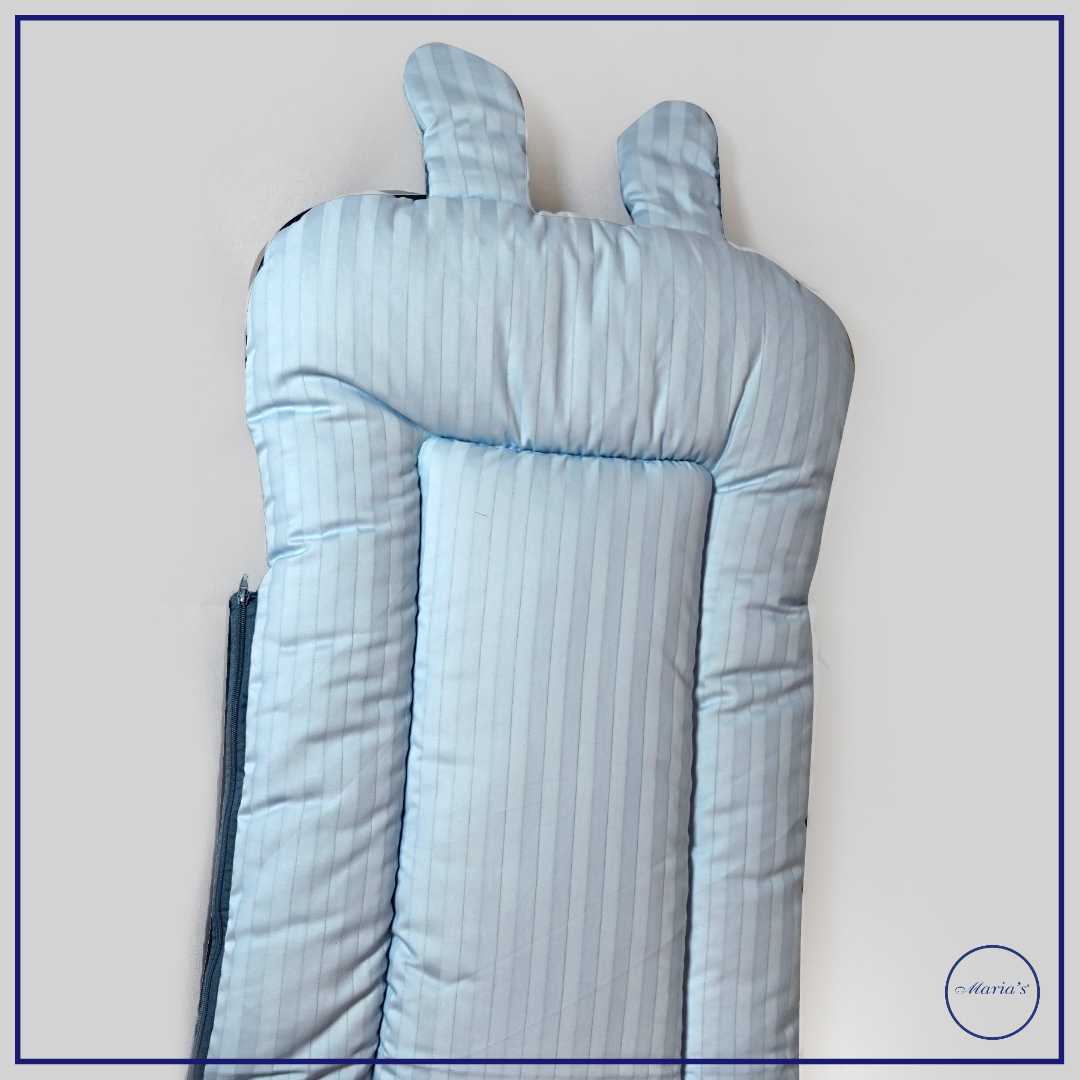 Velvet Carry nest With Fish Embroidery & Pillow