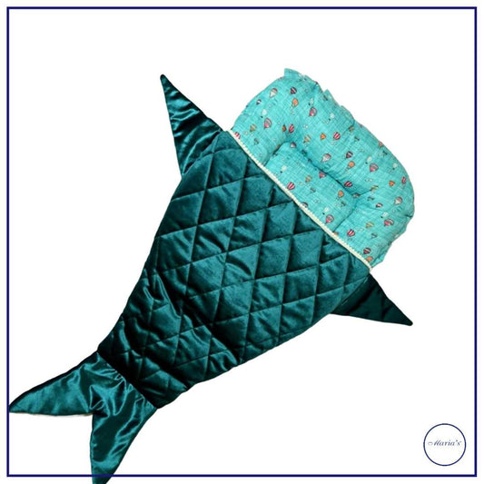 Velvet Carry Nest In Fish Design