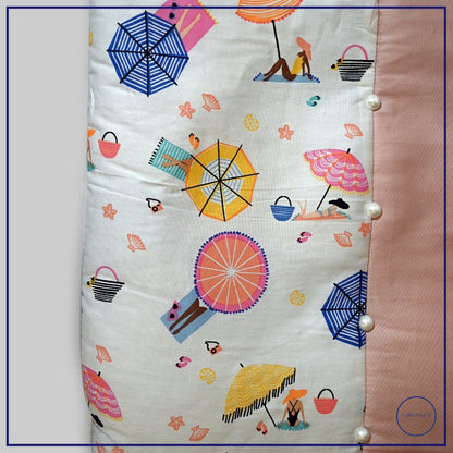 Carry Nest In Plain & Printed Cotton Satin With  Pillow