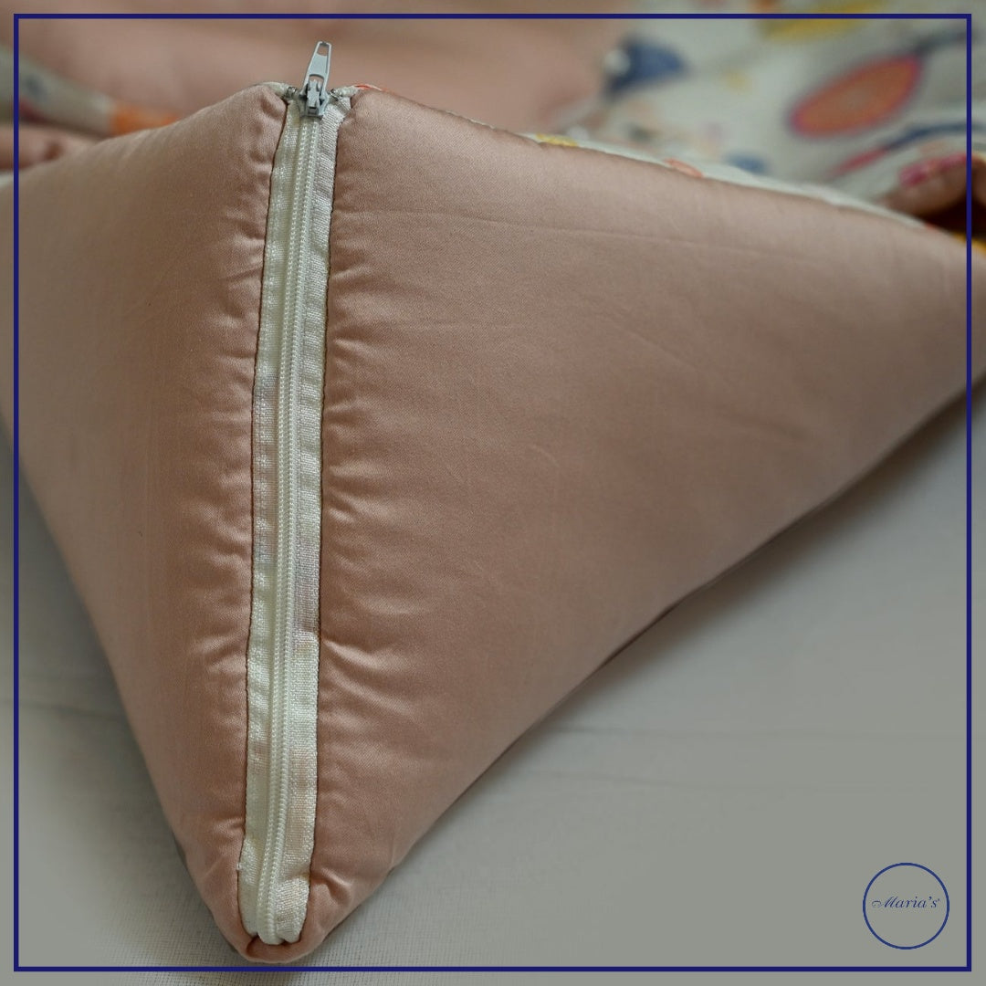 Carry Nest In Plain & Printed Cotton Satin With  Pillow