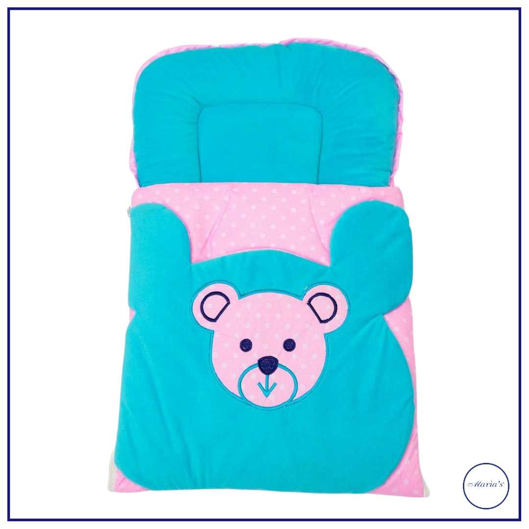 carrinest in teddy bear applique in velour