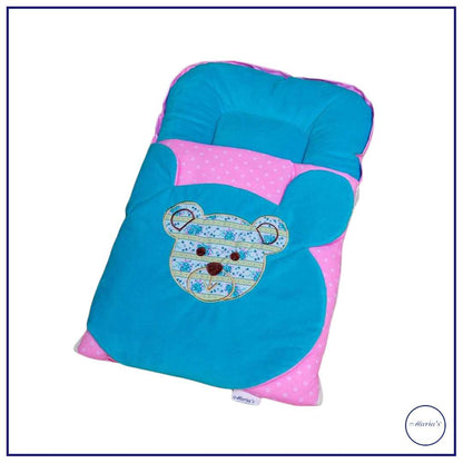 carrinest in teddy bear applique in velour