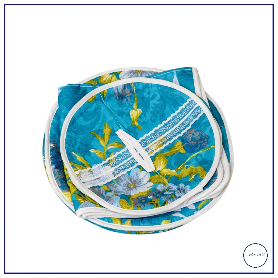 3 Piece Chaap Set in printed cotton