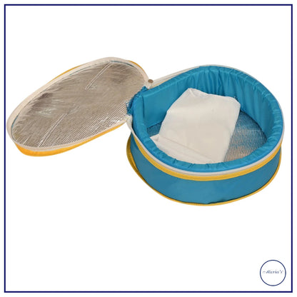 Round Roti Box With Insulated Material With Parachute