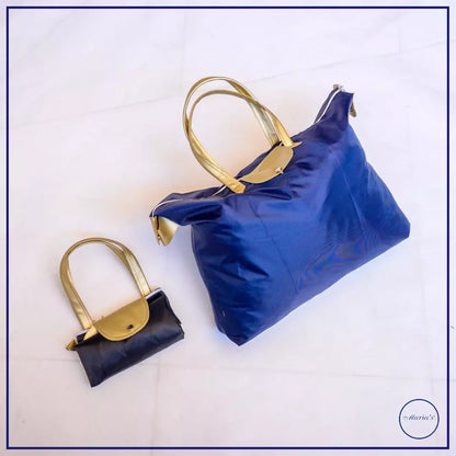 Folding Travel Bag With Rexine Handle