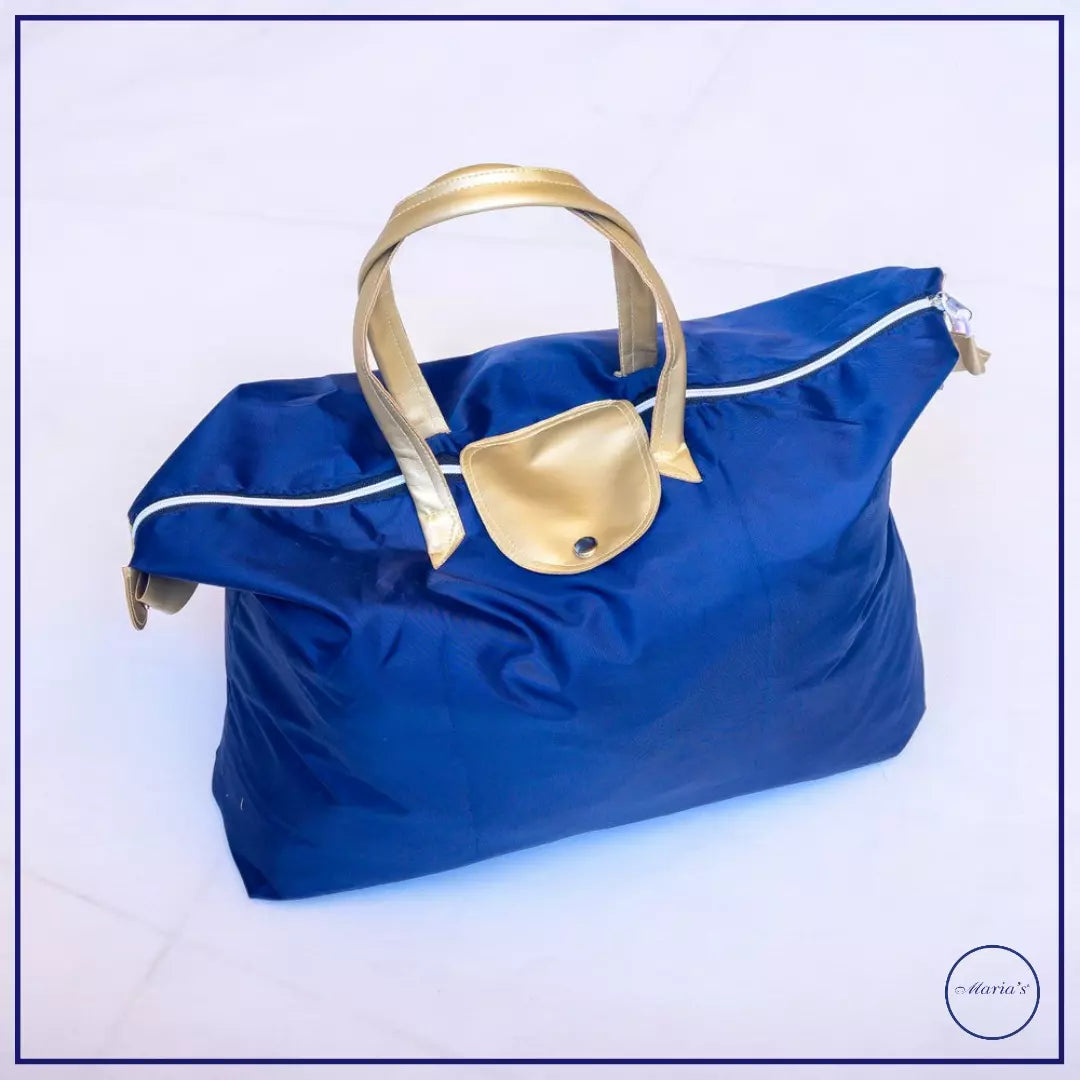 Folding Travel Bag With Rexine Handle