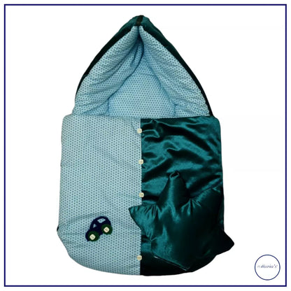 Velvet Carry Nest With Satin & Carry Crib Motive